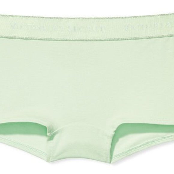 Last Pair VS XL Logo Waist Boyshort Misty Jade Light Green NWT Victoria's Secret - Picture 14 of 15